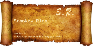 Stankov Rita névjegykártya